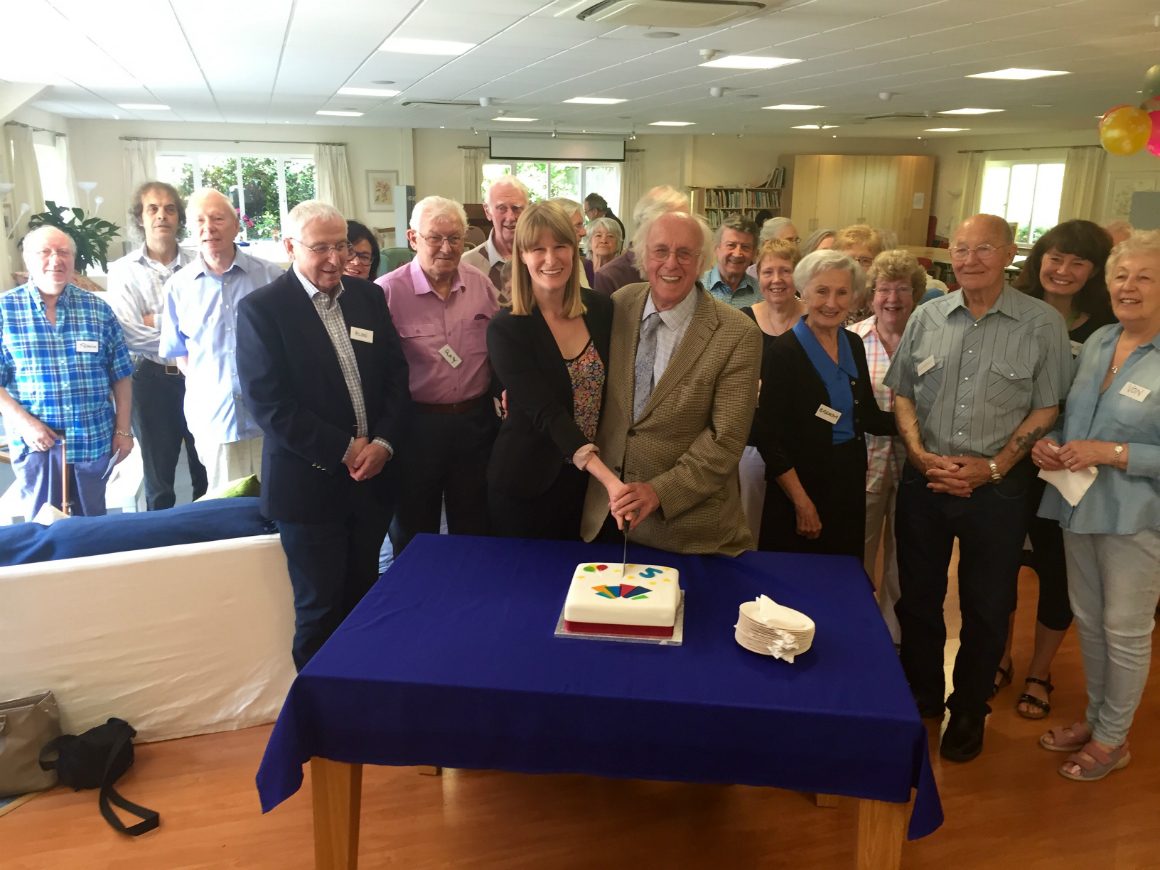 Dotty McLeod and David Rayner at Great Shelford Dementia Group