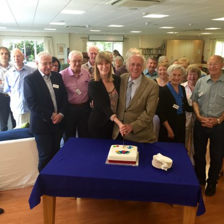 Dotty McLeod and David Rayner at Great Shelford Dementia Group