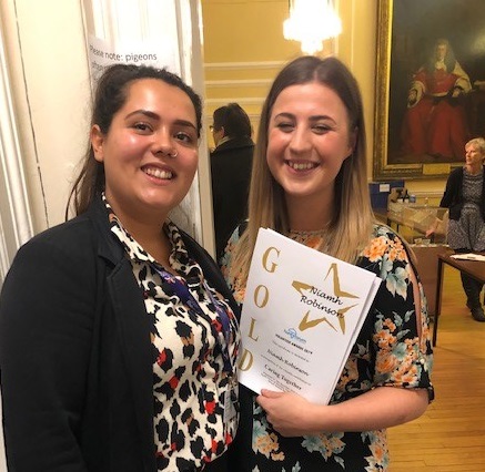 2019 20 11 and Ella Niamh at Hunts Forum Volunteer Awards