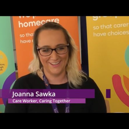 Jo Sawka, Caring together care worker, on That’s TV West Anglia