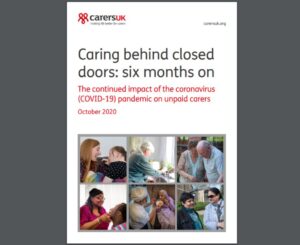 Caring behind closed doors cover