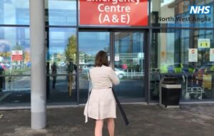 Peterborough City Hospital entrance