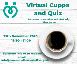 Carers Rights Day - Virtual cuppa