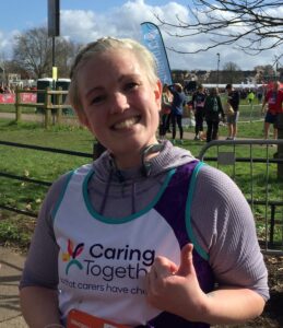 Fundraising runner Sam