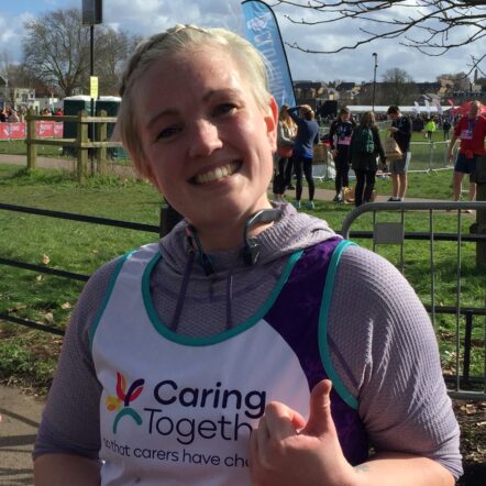 Fundraising runner Sam