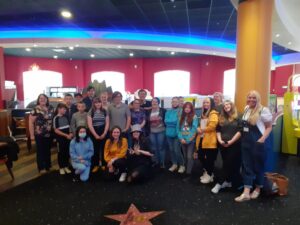 Group of young carers at bowling activity