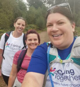 Ruth, Maxine and Lizzie on training walk for three peaks challenge