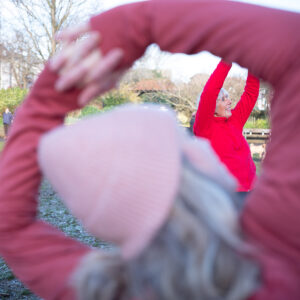 Ladies exercising