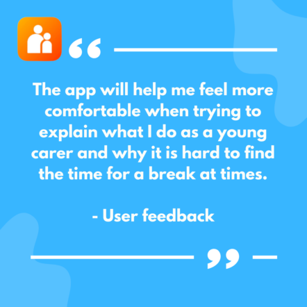 Young carers app quote