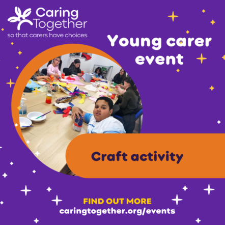 Young carer and young adult carer craft events