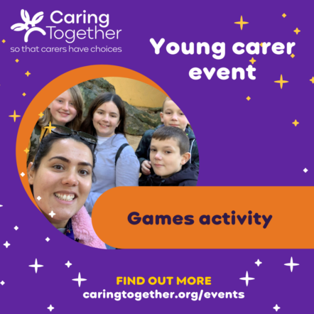 Young carer and young adult care games activities