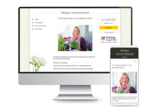 Caring Together MuchLoved tribute page