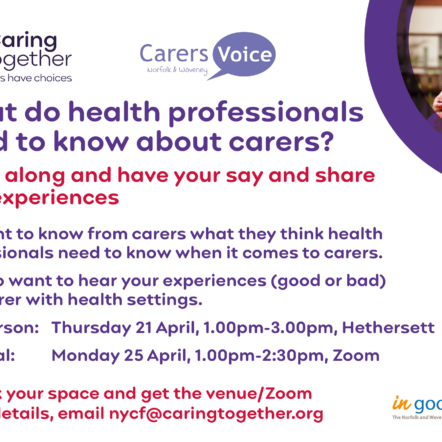 What do health professionals need to know about carers?