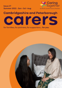 Carers magazine issue 27 June-August 2022 front cover