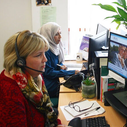 Carer helpline team