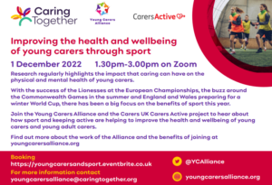 Young Carers Alliance forum on health benefits of sport
