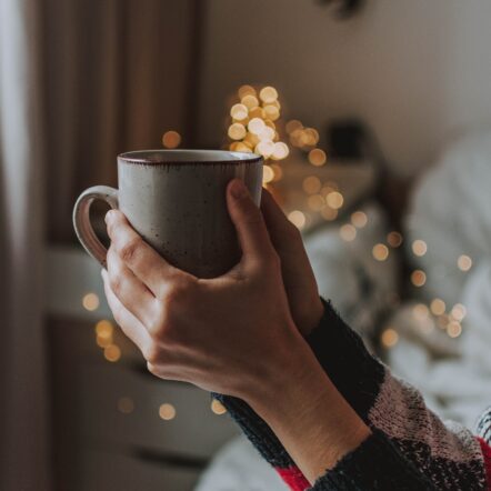 Hot drink in winter