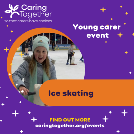 Young carers ice skating event