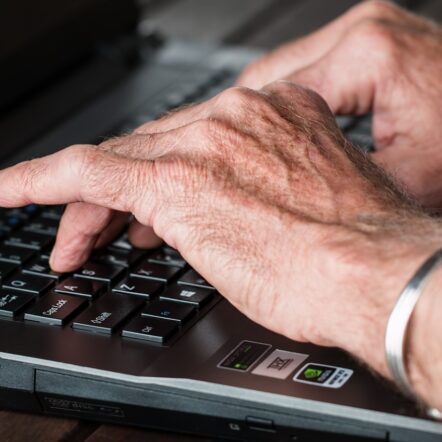 Typing on a computer