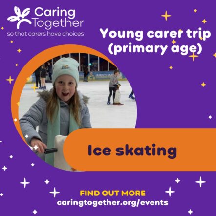 Young carer primary age ice skating