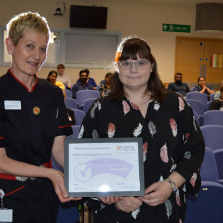 Carer Friendly Tick Award presentation