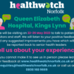 Healthwatch Norfolk three hospitals in three weeks