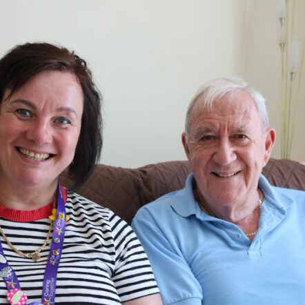 Carer Trevor and Care Professional Kerry