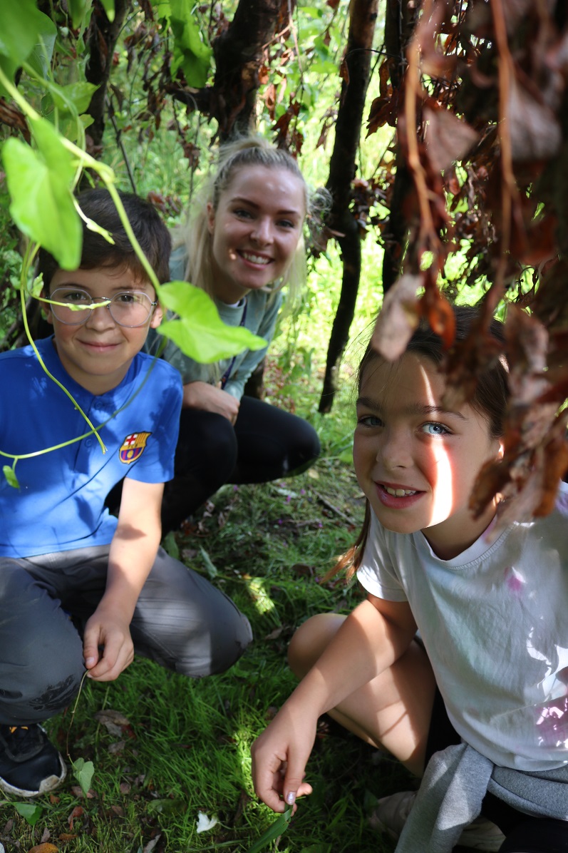 Young carers and Mel at Adventure Nene 2023