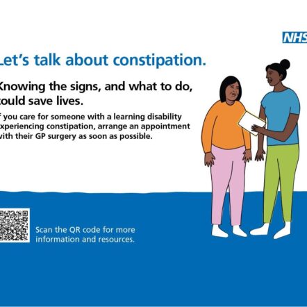 NHS constipation poster - square