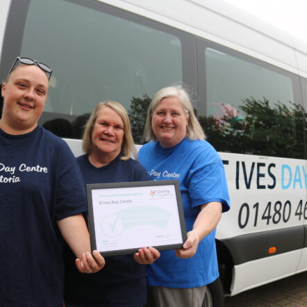 St Ives Day Centre receives Carer Friendly Tick Award Communities