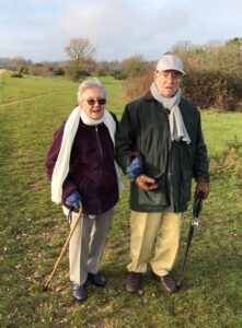 Malcolm and Pat walking