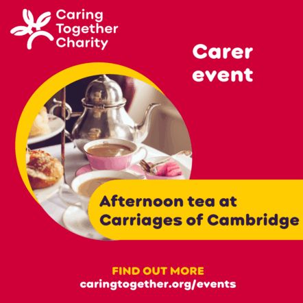 Afternoon tea for carers at Carriages of Cambridge