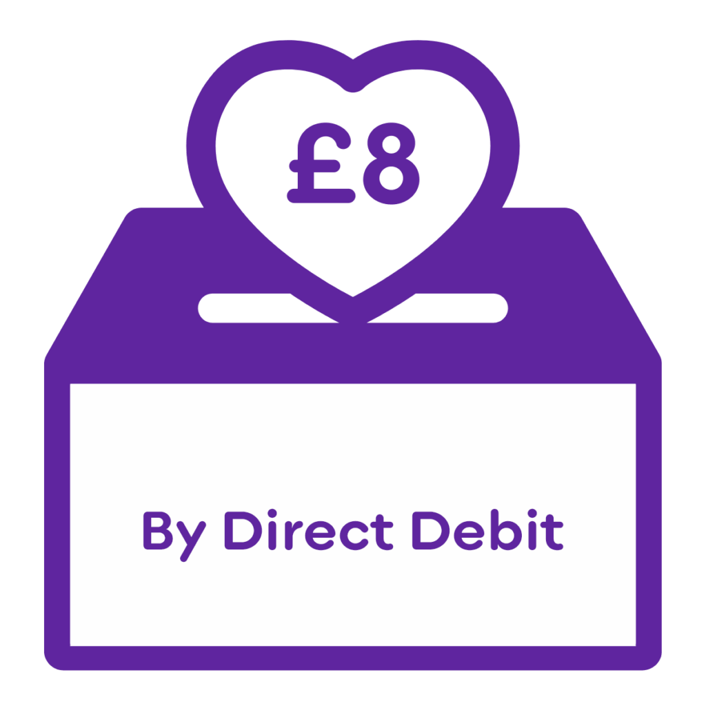 £8 donation by Direct Debit image