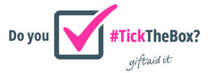 Gift aid Do you tick the box? image