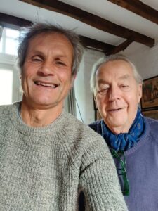 Volunteer Befriender James with Robert who he visits