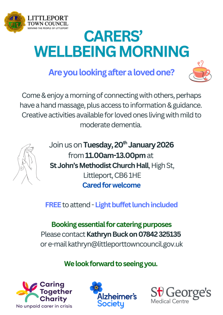 Carers Wellbeing Morning poster