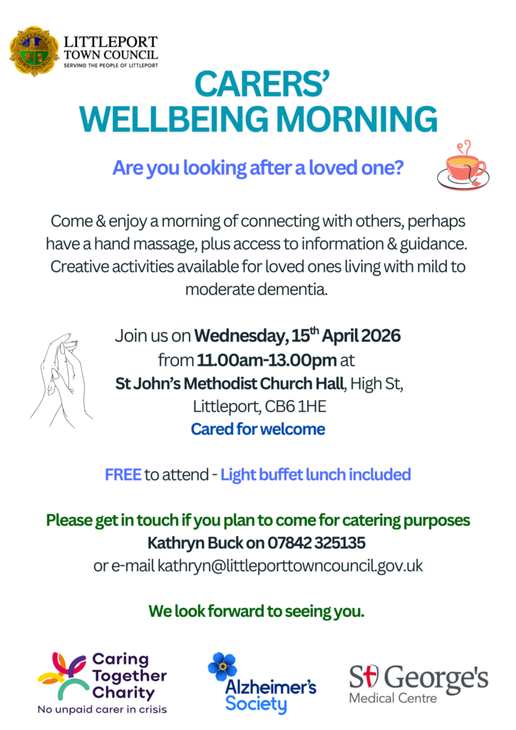 Carers Wellbeing Morning Littleport 15 April 2026