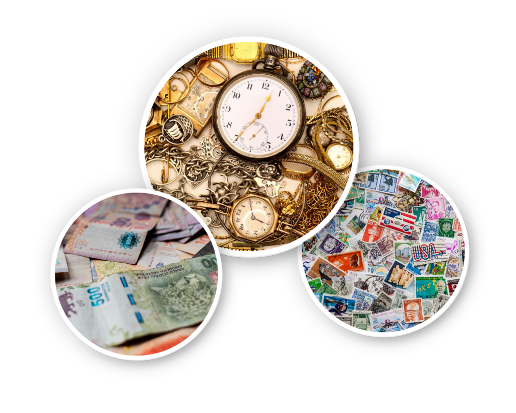 Recycling for Good Causes - old jewellery, stamps and banknotes