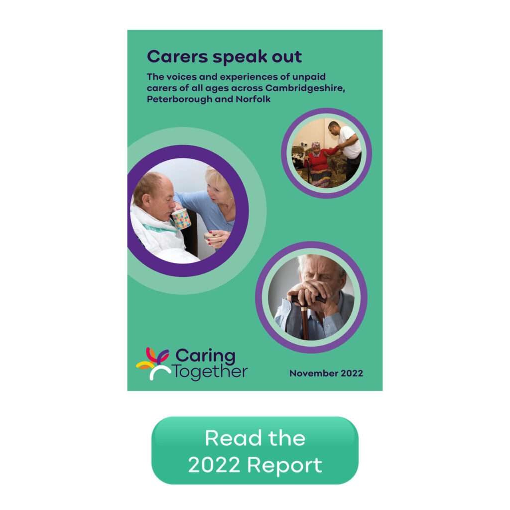 Read the Caring Together Charity Carers Speak Out report 2022