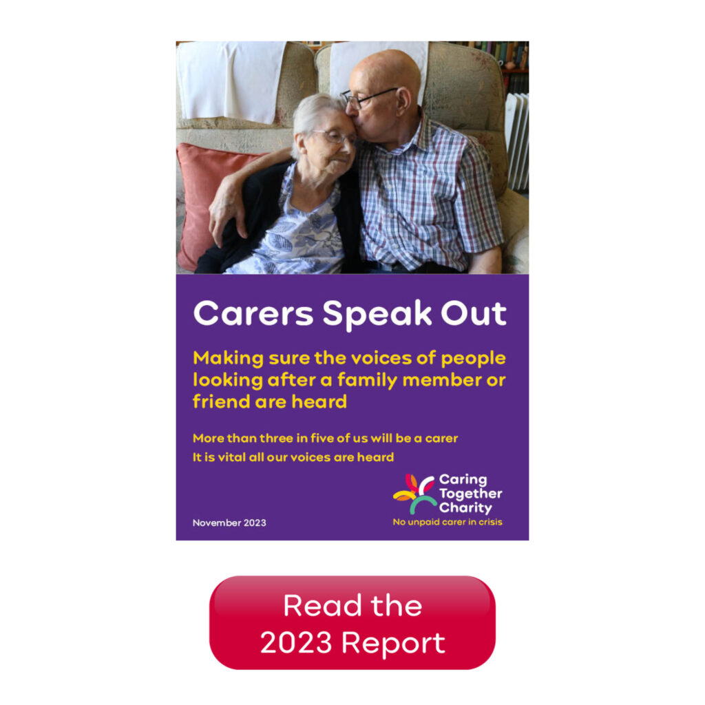 Read the Caring Together Charity Carers Speak Out report 2023