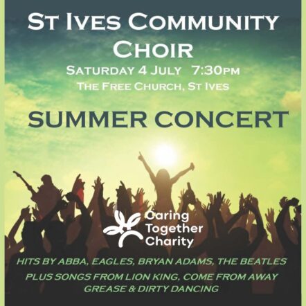 St Ives Community Choir Summer Concert poster