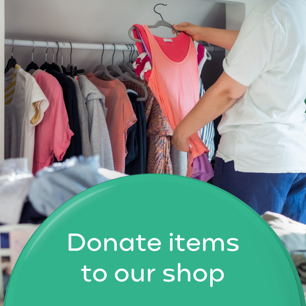 Donate items to our shop